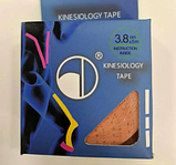 Еластичний пластир Kinesiology Tape BC-4863 - тейп стрічка для зняття болю в м'язах 5 м х 3,8 см, фото 2