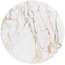 Підставка під гаряче керамічна "Golden White Marble" Ø 16 см на корковій основі