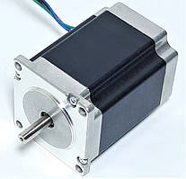 Кроковий двигун NEMA 23 (57 мм) з подвійним валом, 2-фазний, 0,9 град/крок, 3 А, 4-провідний