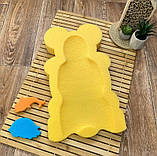 Поролонова вкладка в дитячу ванну з анатомічною виїмкою поролоновий матрасик в ванночку для новонародженого, фото 3