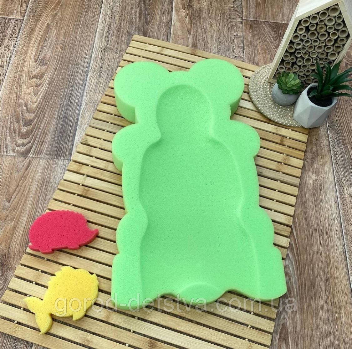 Поролонова вкладка в дитячу ванну з анатомічною виїмкою поролоновий матрасик в ванночку для новонародженого, фото 1