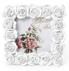 Фоторамка Sweet White "Білі Троянди" квадратна 10.5х10.5см