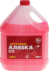 Антифриз Аляска ANTIFREEZE -40 (червоний) 10 л