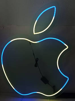 Вивіска неонова Apple RGB Smart 617х780 мм з контролером пультом