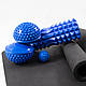 Килимок для йоги + масажний ролик мфр рол + напівсфера масажна 2шт + масажний м'ячик OSPORT Set 59 (n-0089), фото 3