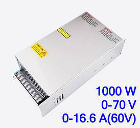 Регульований блок живлення 60V 0-16,6A 0-70V 1000W CHSTSI MS-1000-60