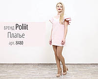 Жіноча сукня з льону  Poliit 8480 рожевий 38