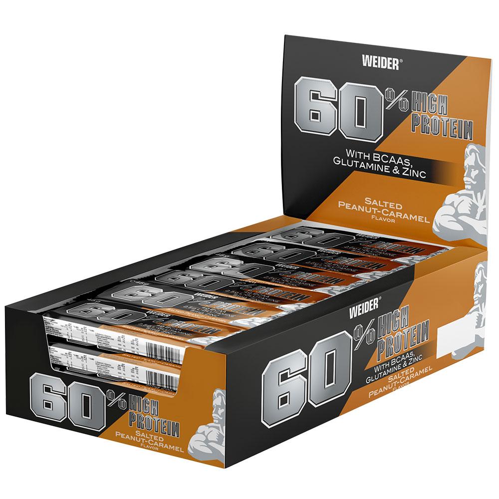 Протеїновий батончик Weider 60% Protein Bar 45 g. Солоний Арахіс-Карамель