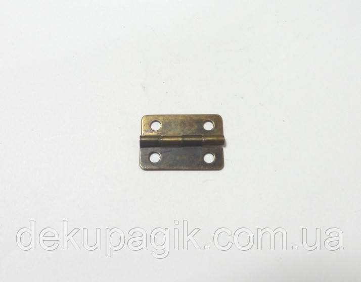 Петля для скриньки-9, бронза, 2,5х1,9см