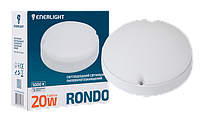 Світильник світильник світлодіодний ENERLIGHT RONDO 20Вт 5000К IP65, універсальна накладна LED лампа