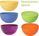 Піала Ucsan Frosted Bowl пластикова 600 мл кругла з кришкою, фото 7