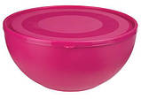 Піала Ucsan Frosted Bowl пластикова 600 мл кругла з кришкою, фото 3