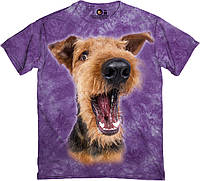Футболка Excited Airedale Terrier в фиолетовом 3300055