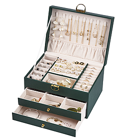 Велика скринька для прикрас та аксесуарів для зберігання біжутерії