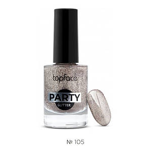 Глітерний лак для нігтів TopFace Party Glitter - тон 105 (9 мл)