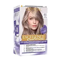Крем-фарба для волосся L'Oreal Paris Excellence Creme з потрійним доглядом 8.11 Ультра попелястий світло-русий