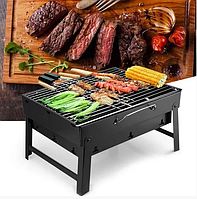 Складной BBQ гриль Mensory Grill Portable, 35 см длина, нержавеющая сталь, черный