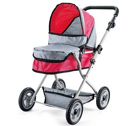 Коляска для ляльок (складний капюшон, м'яка ручка, металева основа, в коробці) SO 6916-9