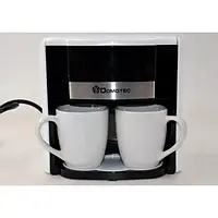 Капельная профессиональная кофеварка + 2 чашки Domotec MS 0706 220V белая