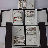 [VN-W1W2W3W4W6] Женский подарочный набор ювелирные изделий Disu . Кулон, часы, браслет в подарочной упаковке