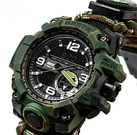 Армейские мужские часы 7 в 1 с компасом, камуфляжные часы ЗСУ, противоударные наручные часы cg182