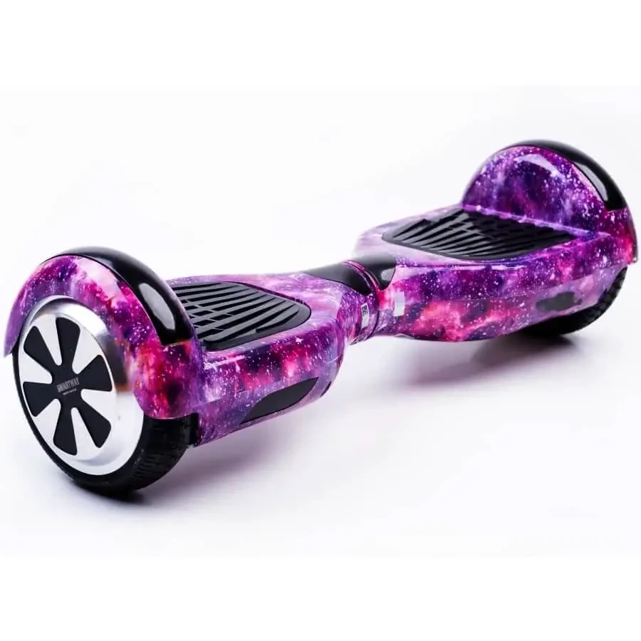 Гіроскутер Smart Balance фіолетове зоряне небо 6.5" колеса алюмінієві з підсвіткою