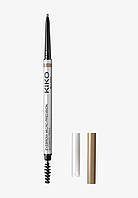 Олівець для брів пудровий Kiko Milano Precision Eyebrow Pencil 04 Коричневий