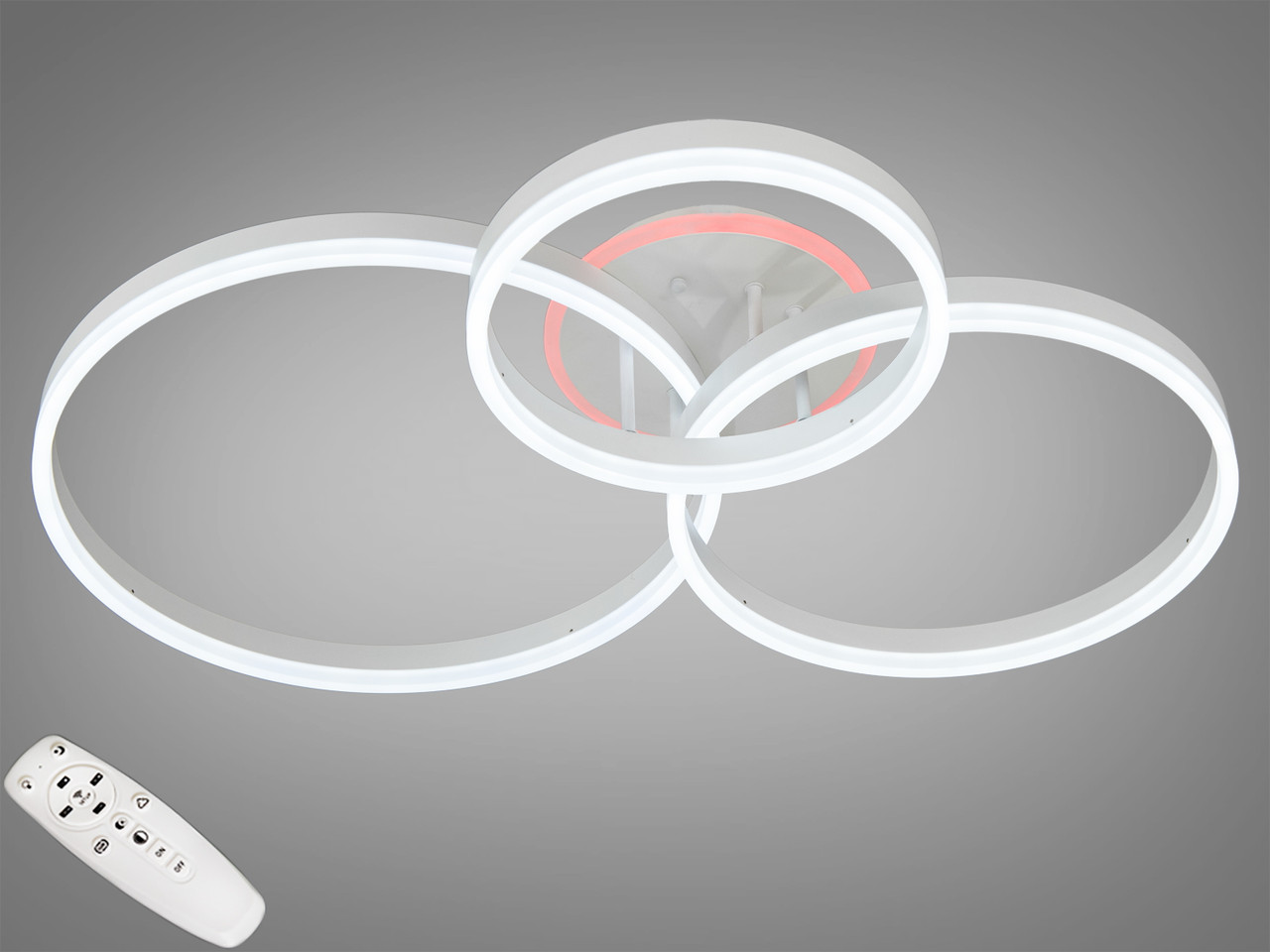 Люстра з пультом Led Diasha 120W до 20 м² колір Білий 8174/345WH 3color, фото 1