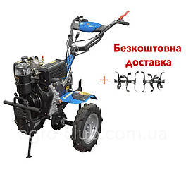 Мотоблок ДТЗ 510ДН-К + фреза (10 л.с., ручний стартер) (колеса 4,00-10) БЕЗКОШТОВНА ДОСТАВКА!!