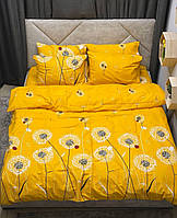 Двуспальный комплект постельного белья Кульбаба одуванчики желтый бязь голд люкс Виталина