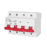 Модульный автоматический выключатель e.industrial.mcb.150.4.C80, 4р, 80А, C, 15кА