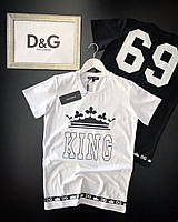Футболка Dolce&Gabbana King White футболка дольче габбана