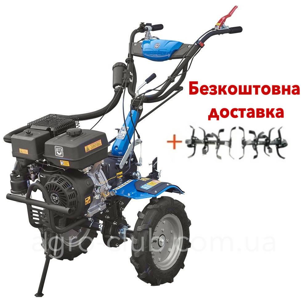 Мотоблок ДТЗ 517БН (5.00-12) + ФРЕЗА (ЗАВОДСЬКА УПАКОВКА) ( 13 к.с., ручний стартер) БЕЗКОШТОВНА ДОСТАВКА!