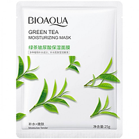 Тканинна маска для обличчя BIOAQUA Green Tea Moisturizing Mask з екстрактом зеленого чаю 25 г