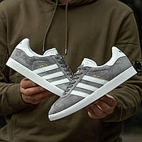 Мужские кроссовки Adidas Gazelle Light Grey ALL02365