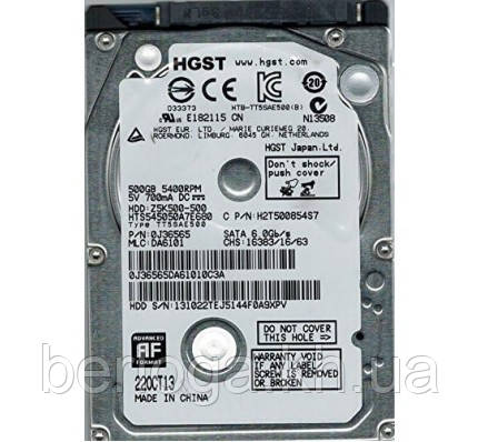 Жорсткий диск HGST  (Hitachi ) Travelstar   500Gb (HTS545050A7E680)