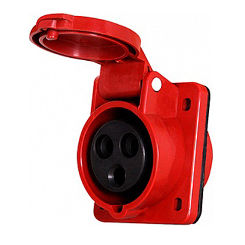 Розетка силовая 4п., 380В, 16А (414), встроенная, e.socket.pro.4.16 ...