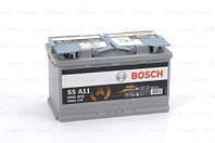 Аккумулятор bosch s5 agm 80ah, en 800 правый "+" 315x175x190 (дхшхв) с-ма start-stop Bosch 0092S5A110