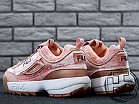 Жіночі кросівки Fila Disruptor II 2 Velvet Pink/Gold Розмір 39