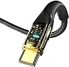Кабель зарядный ESSAGER USB Type-C to USB Type-C Interstellar Transparent 100W 5A 0.3 м Black (EXCTT1-XJB01-P), фото 2