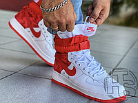 Мужские кроссовки Nike Special Field Air Force 1 High White University Red AR1955-100 размер 41