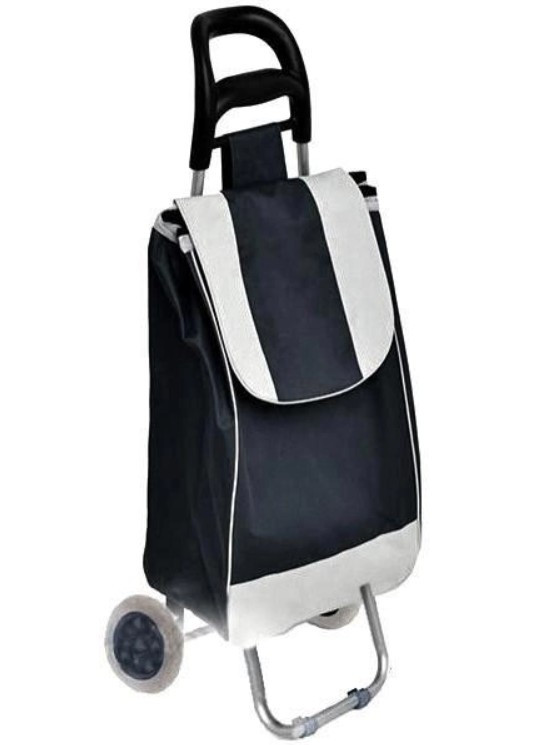 Хозяйственная сумка - тележка на колесиках кравчучка, 35 л Черная - фото 3 - id-p2140118882
