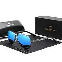 Поляризаційні сонцезахисні окуляри для чоловіків і жінок KINGSEVEN N7730 Gun Blue