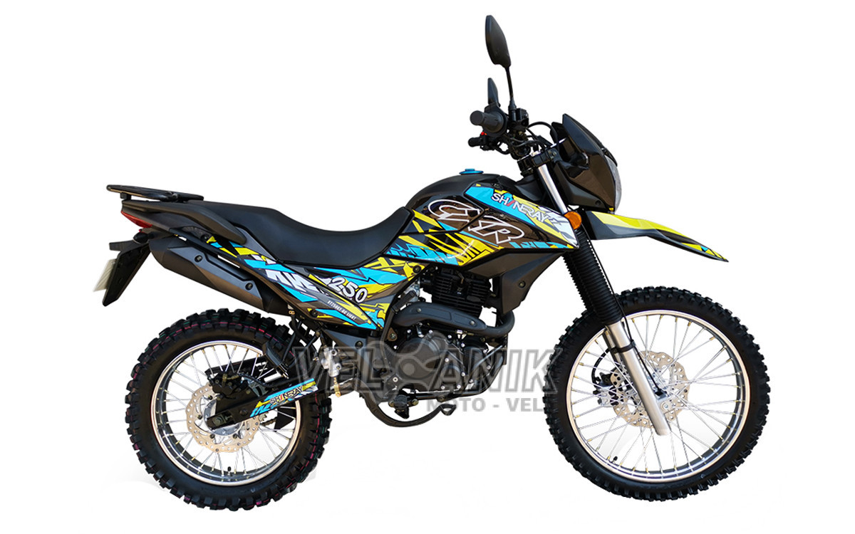 Мотоцикл Shineray XY 250GY-6C 250 см Light Black/Blue/Yellow