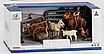 Реалістичний Набір тварин для дівчинки та хлопчика від 3 років Із 2 фігурками фермерів тваринами та загоном 3 види, фото 7