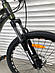 Велосипед алюмінієвий гірський TopRider-680 24" рама 14" хакі + крила у подарунок!, фото 3