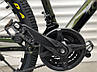 Велосипед алюмінієвий гірський TopRider-680 24" рама 14" хакі + крила у подарунок!, фото 6