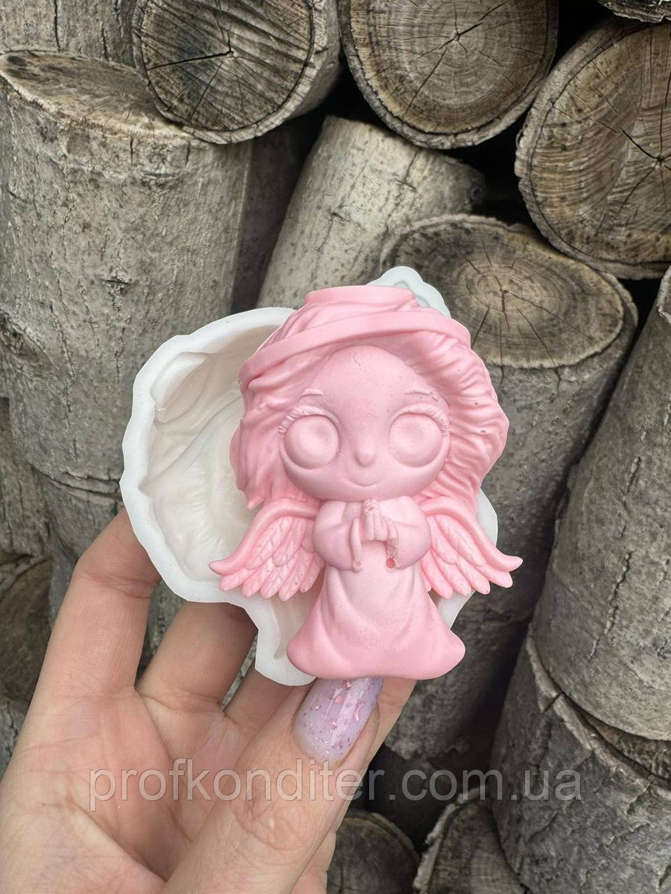 Ексклюзив. Силіконовий молд для шоколаду, мастіки, карамелі та ін "Янгол - дівчинка", фото 1