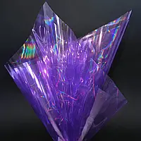 Плівка (калька) матова в листах "Хамелеон фіолетовий", (58 см х 58 см) 5 листів