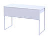 Стіл письмовий "Барт Лайт" 120х55х78 см. Білий, фото 6